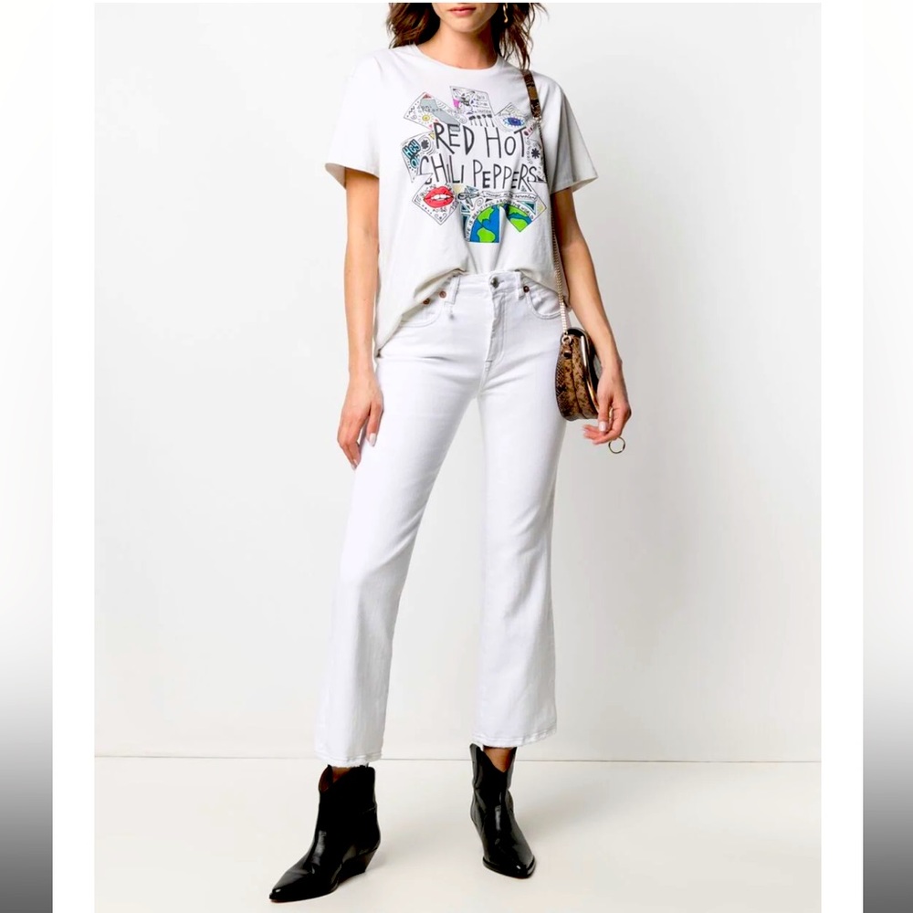 R13 kick fit jean in kent ecru
